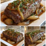 Final dish - Easy Slow Cooker French Onion Roast Recipe for Effortless Flavor