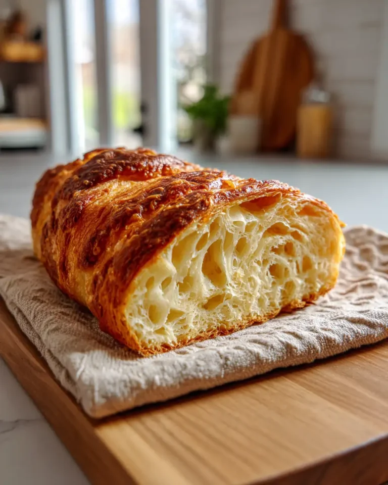 Flaky and Buttery Croissant Bread Loaf Recipe Everyone Will Love - Featured Image