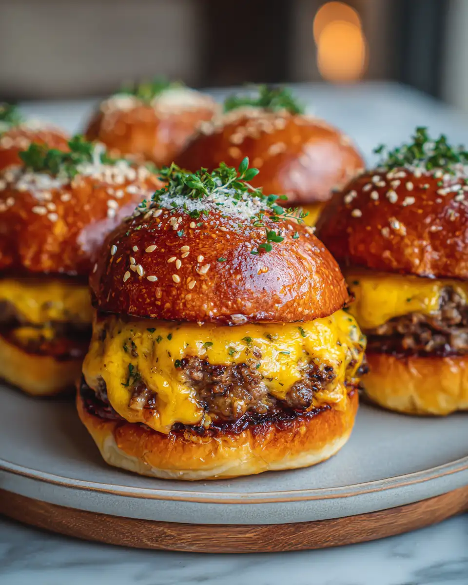 Final dish - Irresistible Garlic Parmesan Cheeseburger Bombs You Need to Try