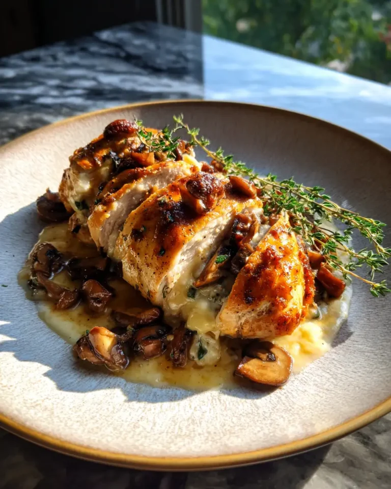 Irresistible Gouda and Mushroom Stuffed Chicken Recipe That Will Delight Your Taste Buds - Featured Image