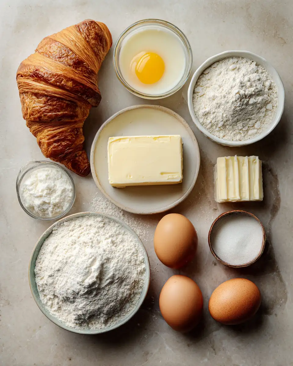 Ingredients for Master the Art of the Homemade French Croissant with This Simple Recipe