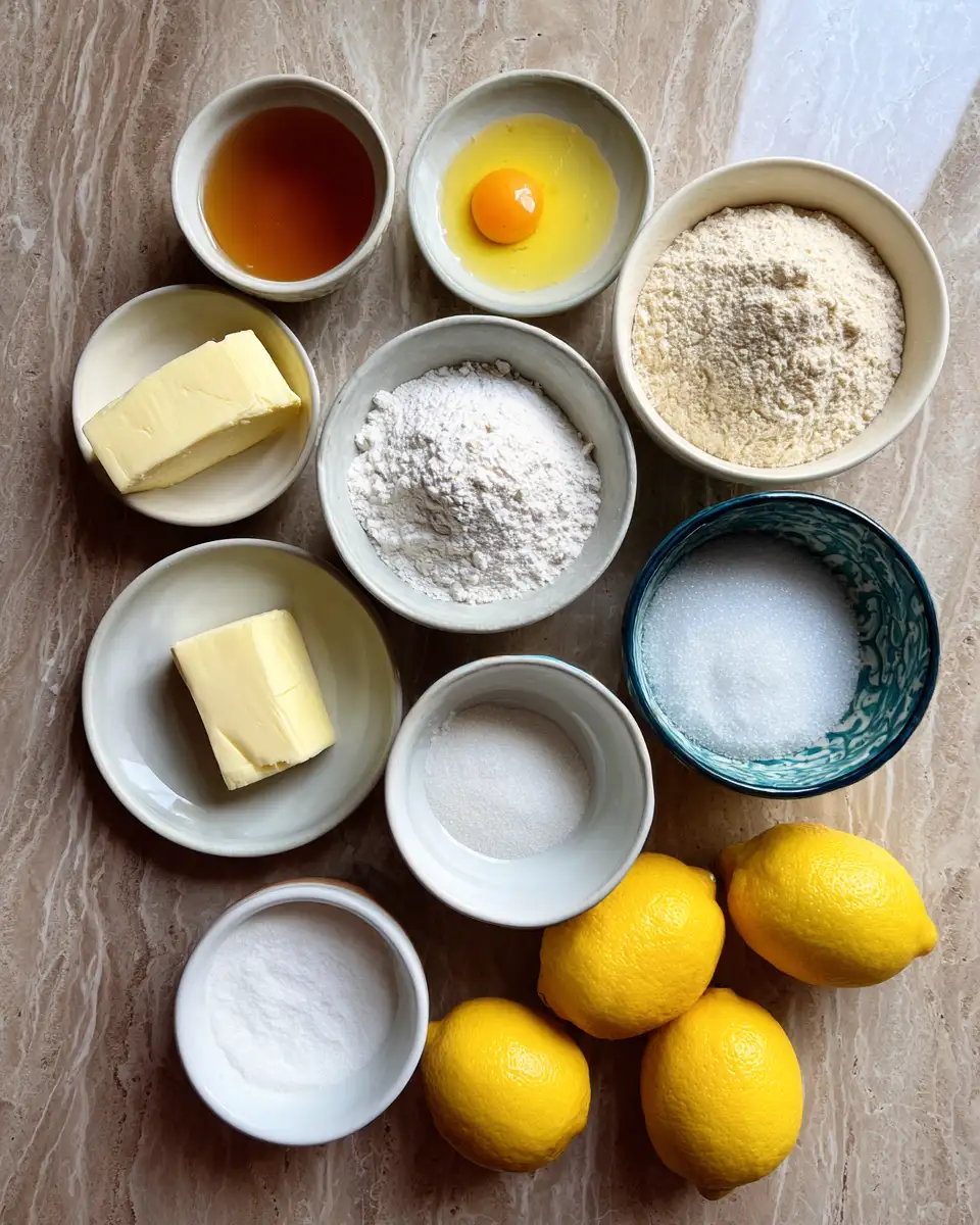 Ingredients for Irresistibly Soft and Zesty Lemon Cookies You Have to Try