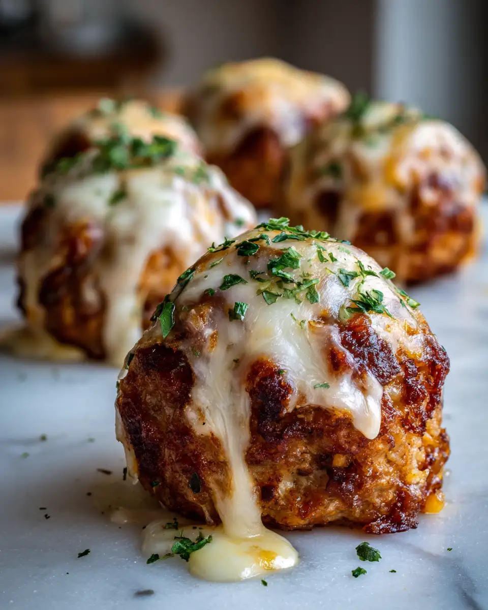 Final dish - Mac Cheese Stuffed Meatball Bombs That Will Blow Your Taste Buds Away