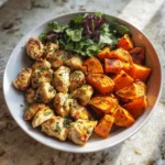 Sweet and Savory Maple Dijon Chicken Bowl with Roasted Sweet Potatoes - Featured Image