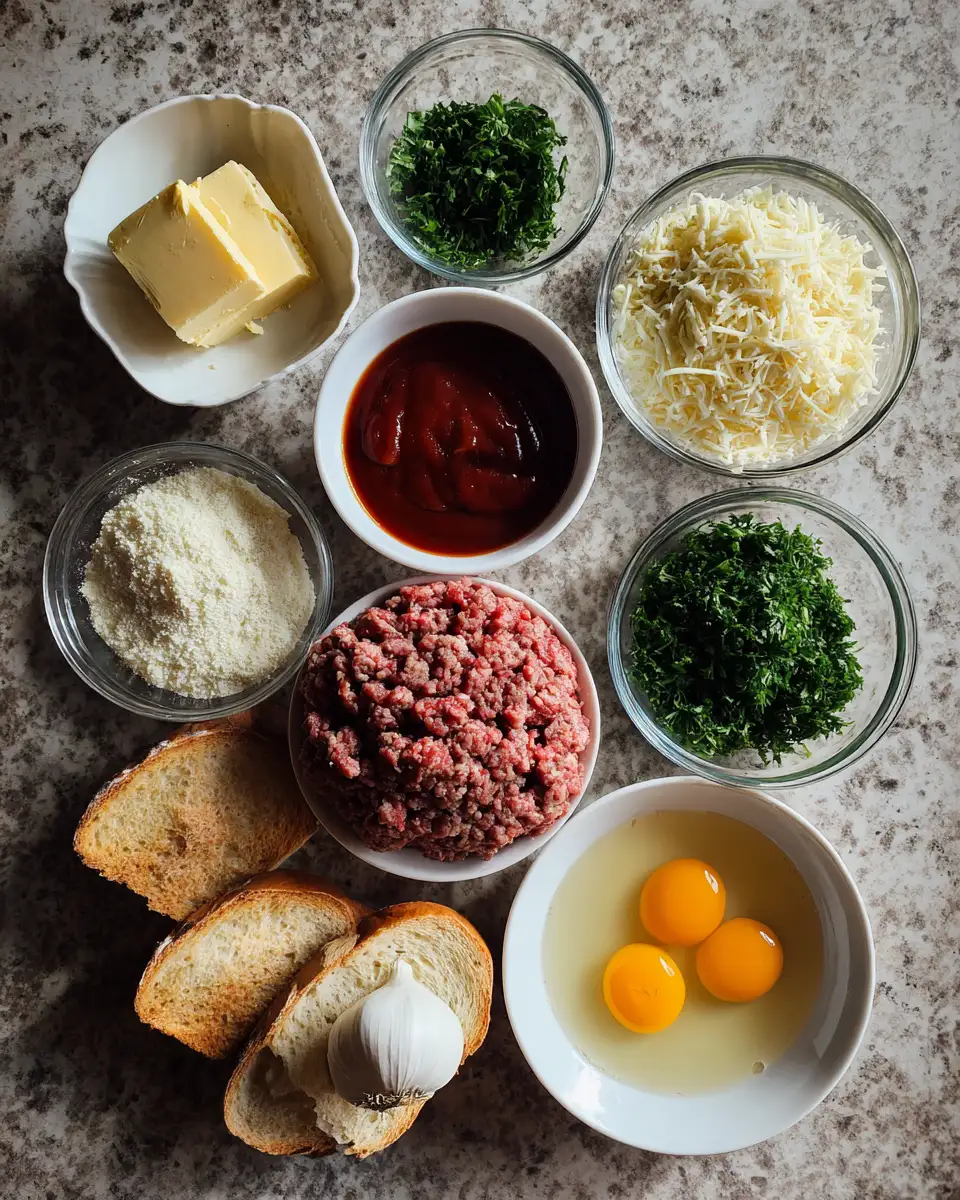 Mouthwatering Garlic Parmesan Meatloaf Recipe That Will Steal the Show 5 Ingredients for Mouthwatering Garlic Parmesan Meatloaf Recipe That Will Steal the Show