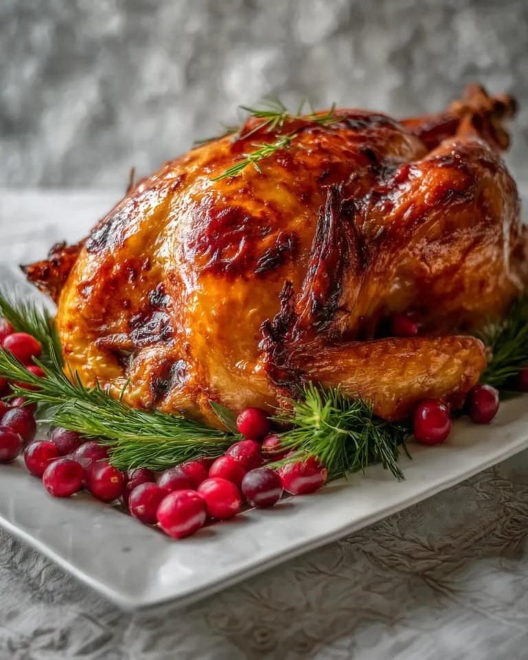 Perfect Cranberry Orange Glazed Turkey Recipe for a Festive Feast - Featured Image
