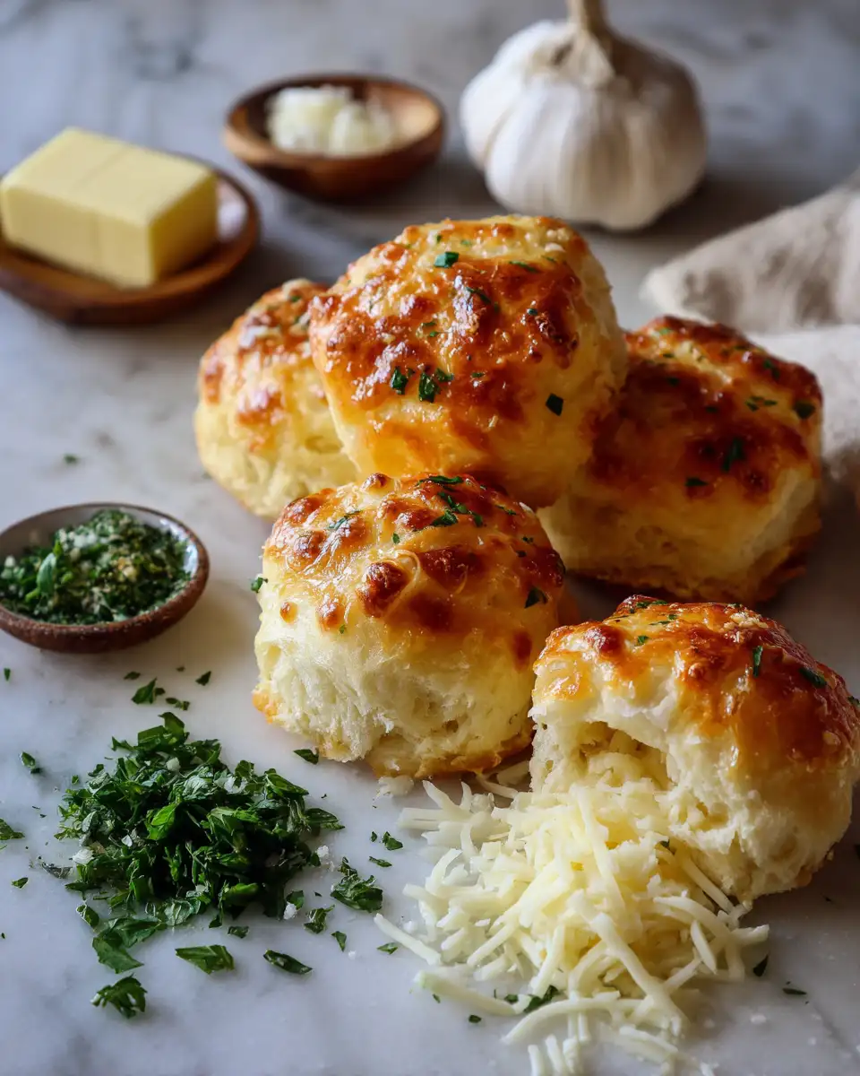 Ingredients for Irresistible Pillsbury Biscuit Garlic Butter Cheese Bombs You Need to Try