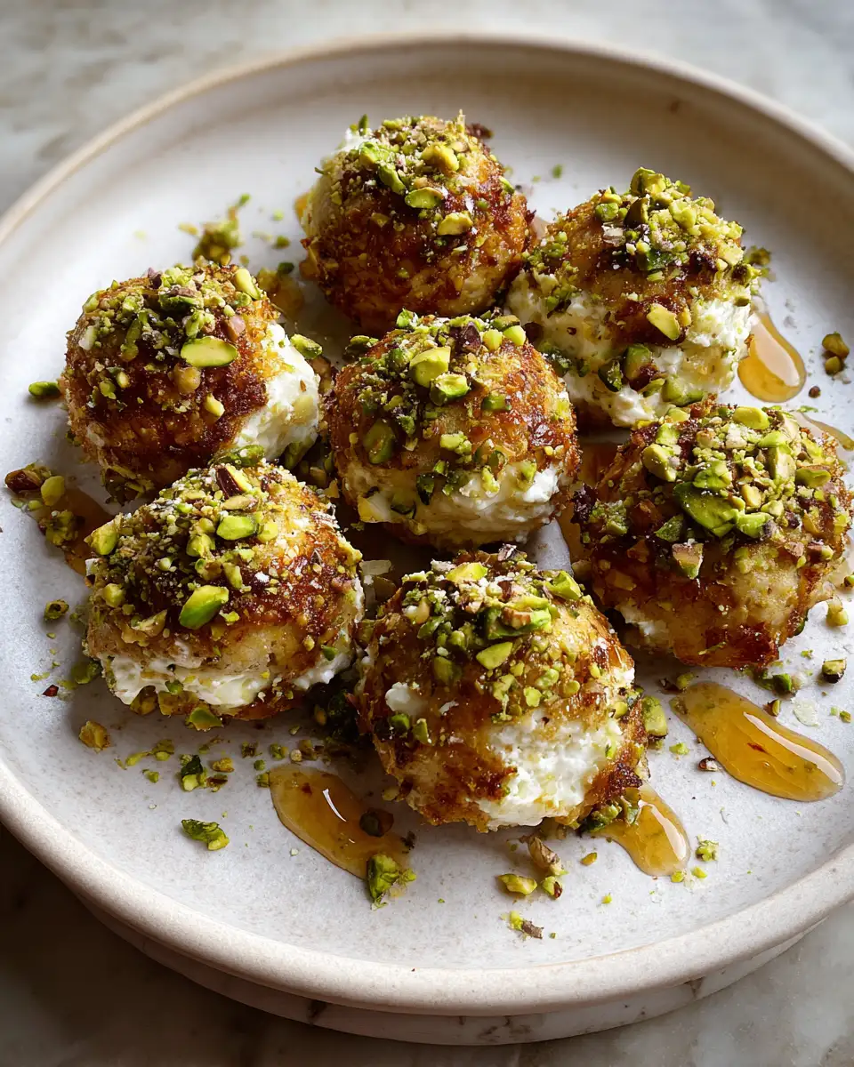 Final dish - Irresistible Ricotta Pistachio Honey Bites That Will Sweeten Your Snack Time