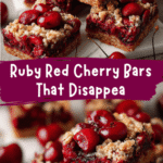 Ruby Red Cherry Bars That Disappear Faster Than You Can Bake Them
