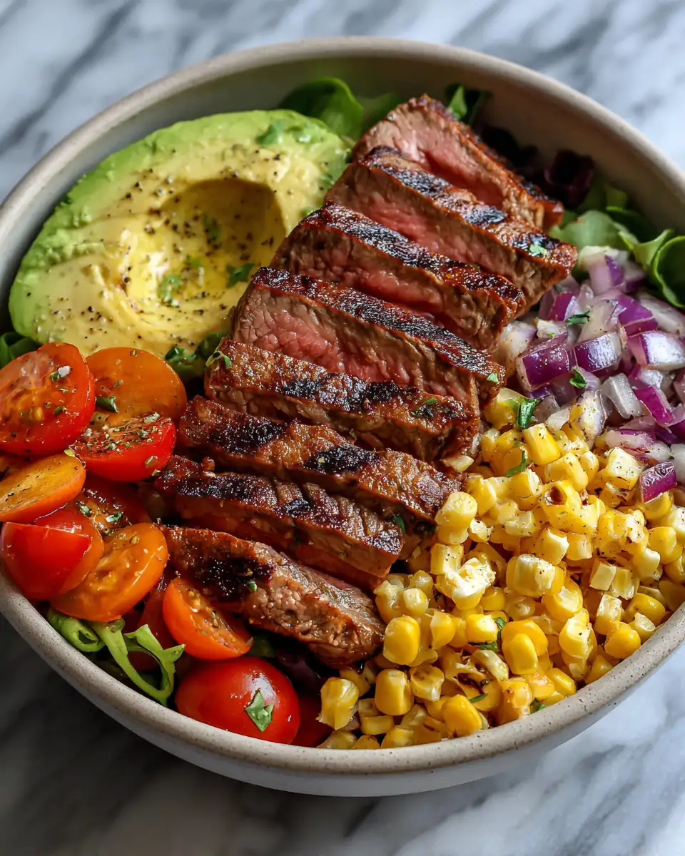 Savor the Flavor with a Steak Avocado Corn Bowl Delight - Featured Image