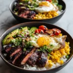 Irresistible Street Corn Steak Rice Bowls You Need to Try Today - Featured Image