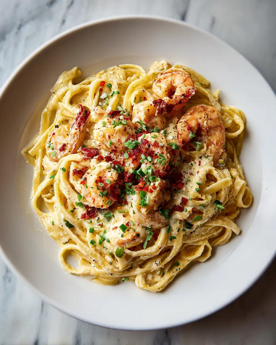 Final dish - Spice Up Your Pasta with Creamy Cajun Alfredo Sauce