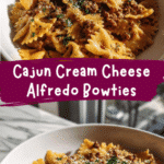 Cajun Cream Cheese Alfredo Bowties with Spiced Ground Beef Recipe That Will Wow Your Taste Buds