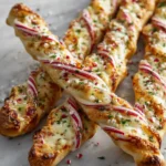 Festive Candy Cane Pizza Breadsticks That Will Sweeten Your Holiday Feast - Featured Image