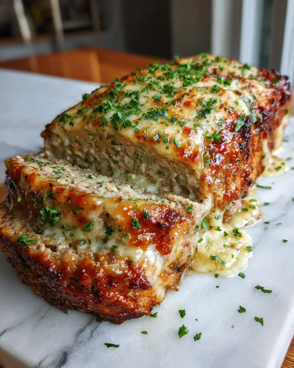 Final dish - Mouthwatering Garlic Parmesan Meatloaf Recipe That Will Steal the Show