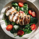 Tangy Balsamic Chicken Breast with Fresh Spinach and Juicy Tomatoes - Featured Image