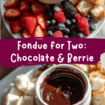 Fondue for Two Chocolate and Berries Bliss
