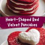 Irresistible Heart-Shaped Red Velvet Pancakes to Sweeten Your Morning
