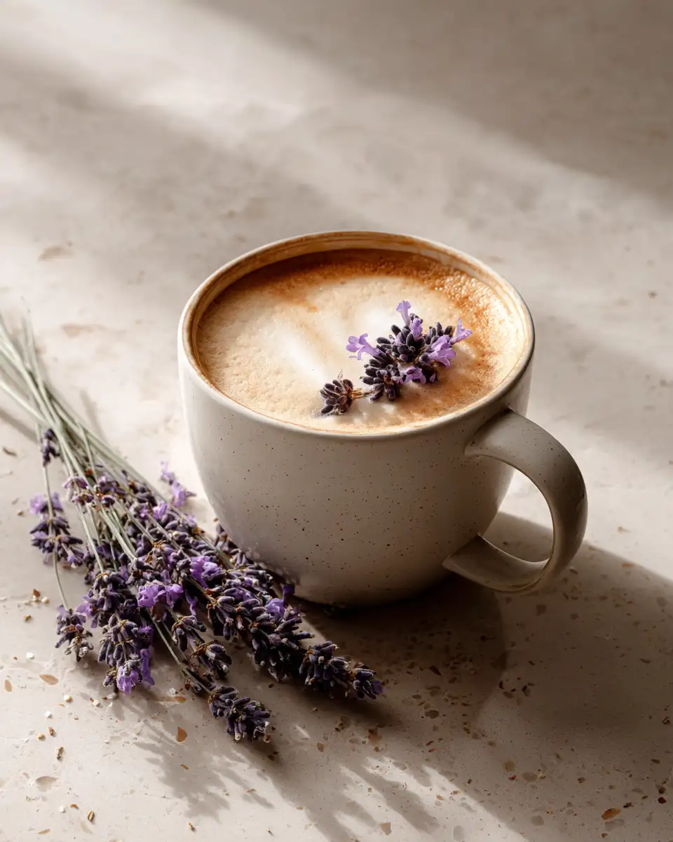 Final dish - Lavender Honey Latte Bliss A Deliciously Soothing Sip