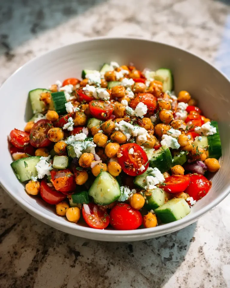 Fresh and Flavorful Mediterranean Chickpea Salad Recipe to Brighten Your Meal - Featured Image