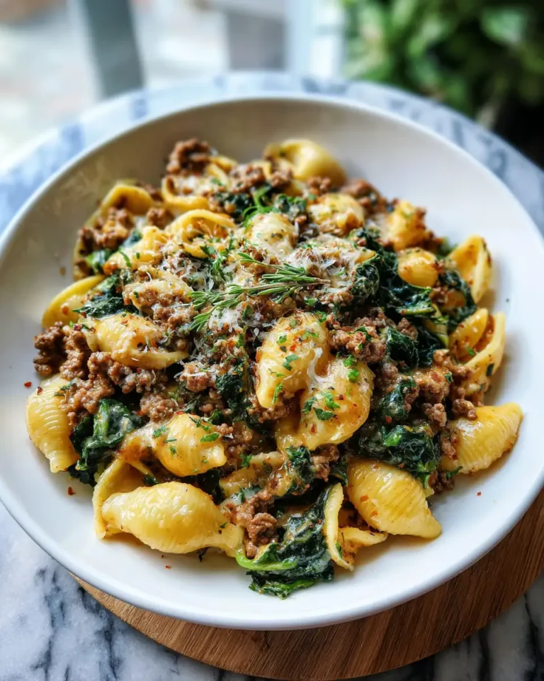 One-Pot Creamy Beef and Shells Dinner Delight - Featured Image
