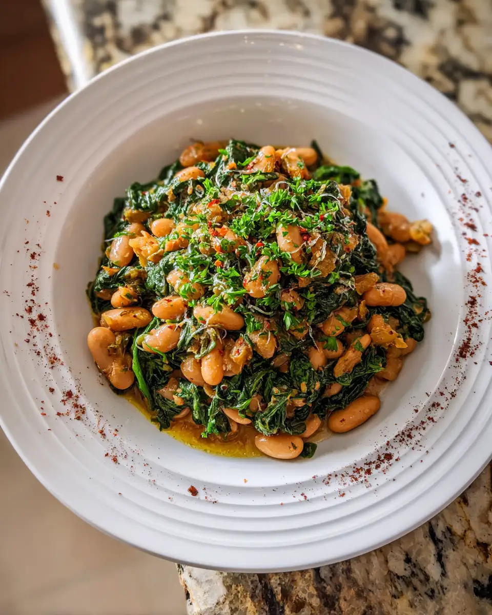 Final dish - Power-Packed Spinach and White Beans Recipe for Healthy Delicious Meals