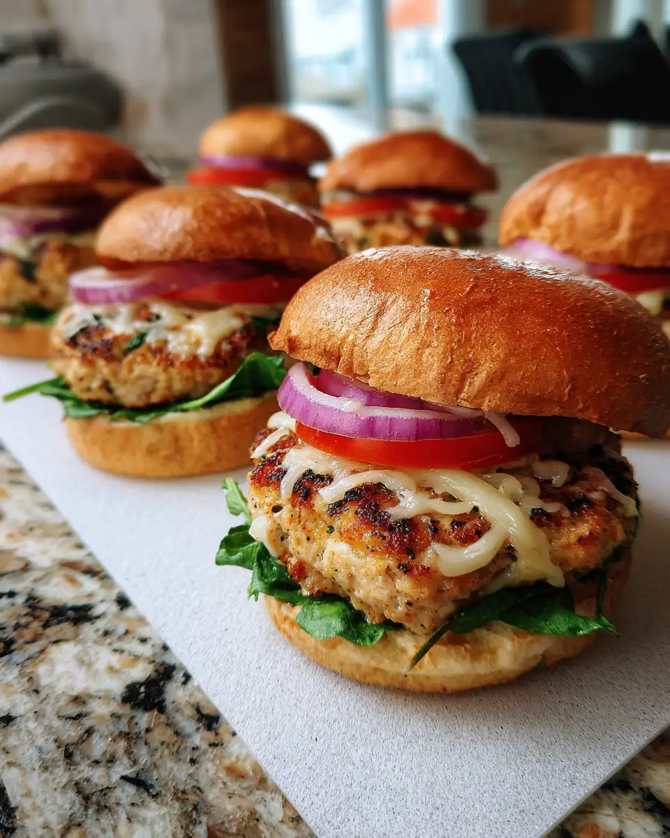 Ingredients for Irresistible White Cheddar and Spinach Chicken Burgers You Need to Try